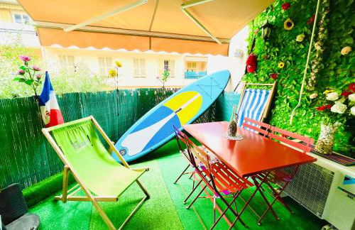 studio city center beach side free paddle beautiful terrace - Foto 1