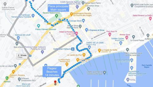 Studio 5 minutes Cannes et plages, terrasse, piscine - Foto 5