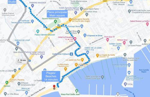 Studio 5 minutes Cannes et plages, terrasse, piscine - Foto 5