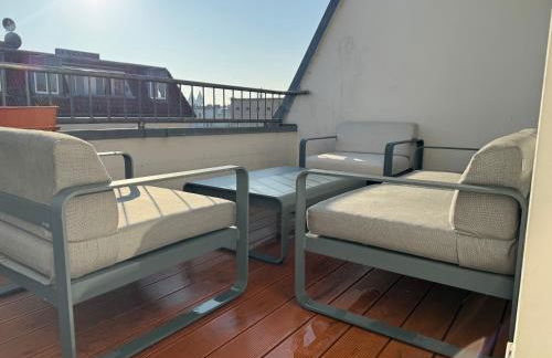 bright rooftop loft with river view - Foto 12