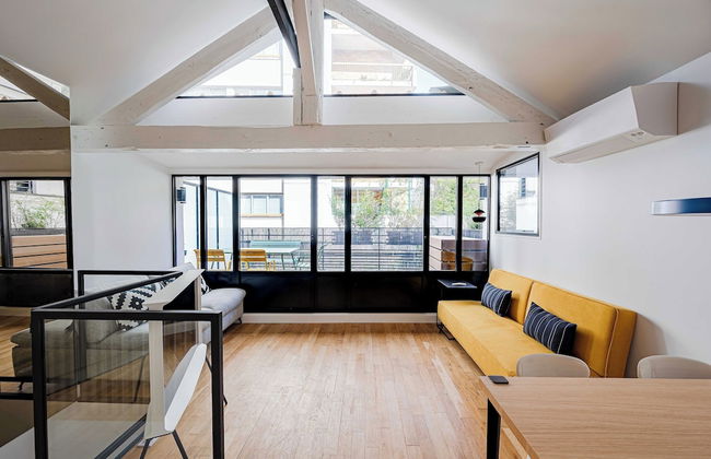 Marais Area - Outdoor Patio - A/C - 2bdr - Foto 1