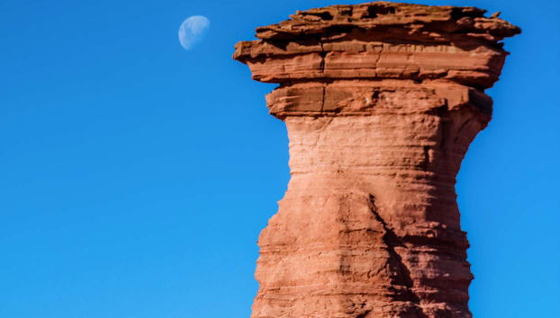 Una delle formazioni geologiche di Talampaya