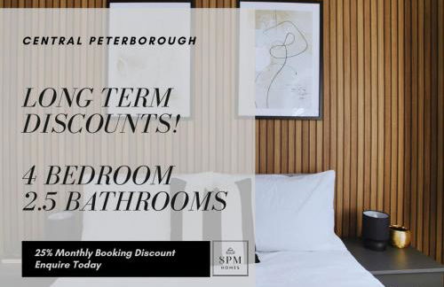 Large 4 Bed House - Long Stays Welcome - Smart TVs in Each Bedroom - Parking - Wifi - Foto 1