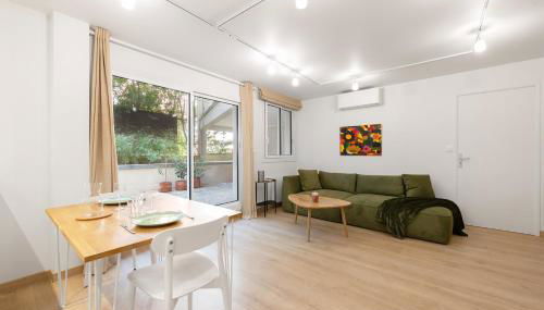 T2 Calme absolu - Coeur Toulouse - Saint Cyprien - climatisation - Terrasse arborée - Foto 5