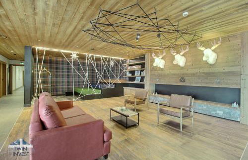 ARC 1600, LE RIDGE, Appartement 10 personnes Duplex Vue Montagne - ski aux pieds - Sauna, Hammam, Piscine, Salle de salle de sport-fitness - Foto 48