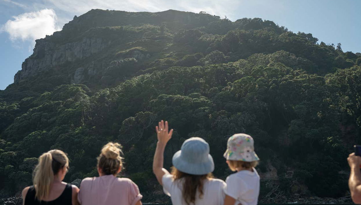 Vistas de Tauranga do barco
