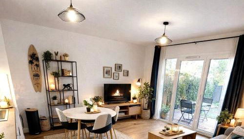 Le Cottage Jardin élégant & cosy, plage pour 6 personnes, animaux admis Biscarrosse - Foto 2