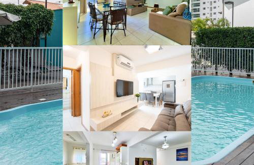 Apto em Barra Velha 340m da PRAIA com SACADA com CHURRASQUEIRA, AR CONDICIONADO WI-FI, PISCINA, PORTARIA 24h, ACADEMIA MINI MERCADO e vaga de GARAGEM - Photo 26