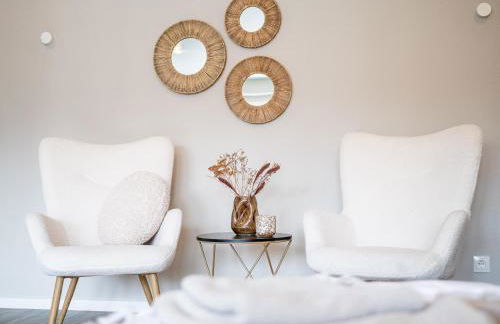 Design Apartment zentral für 6 in Andernach: Ausblick, WiFi, Küche - Photo 32