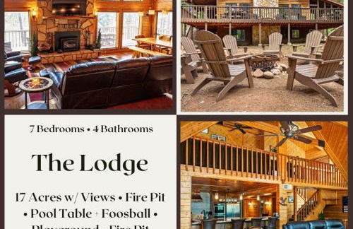 The Lodge Large Cabin, 17 Acres, Playground, Forest Access - Foto 1