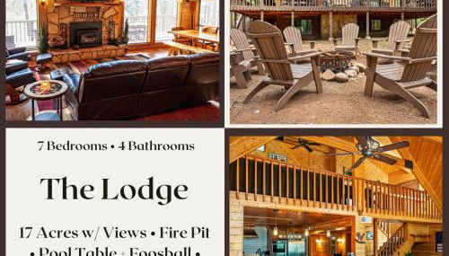 The Lodge Large Cabin, 17 Acres, Playground, Forest Access - Foto 1