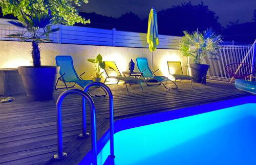 Villa Bassin d Arcachon 7pers piscine chauffée - Foto 5