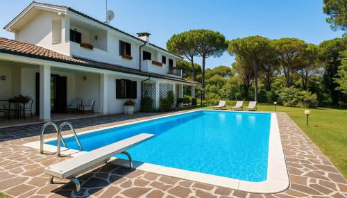 Villa by the Sea and Pool - Foto 2, Garden, Garden view