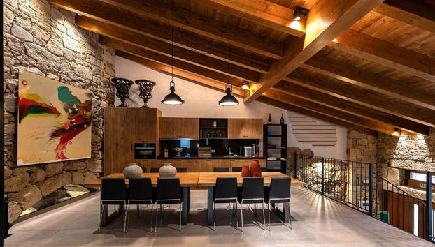 Salle de dégustation du domaine Bruneo