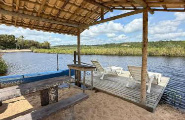 Container Vermelho na beira do rio e a poucos metros do mar com cozinha completo em mogiquiçaba bahia - Foto 23