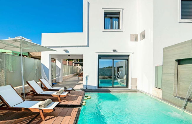 2 New Villas Next Each Other, Pool, Rent Separately or Together at Kournas Lake - Foto 26