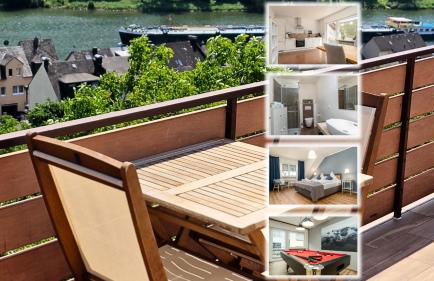 Riesling Appartement for 2 - 4 People - Billiards - Balcony with Mosel View - Parking - Wine Barrel Bar - Fully Equipped Kitchen - Netflix - WaipuTV - 3 km from Cochem - Foto 1