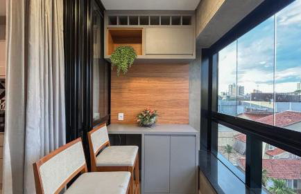 Estúdio Luxuoso no Vertigo com Smart TV na Cama - Foto 16