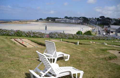 Rez de jardin 5 pers avec piscine, vue directe sur la plage à 40 m - Foto 1