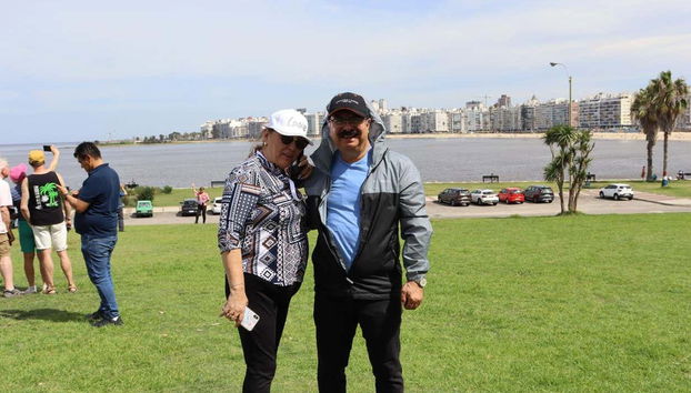 ¡Foto en la Rambla de Montevideo!