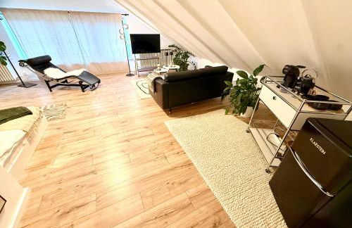 Rooftop Lounge Apartment 7 - Stilvoll wohnen nahe der Uniklinik Homburg - Photo 12