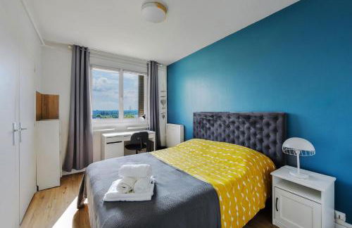 Le Jules Guesde, Appart traversant, 3ch , parking, 2mn à pied métro D Parilly - Foto 9