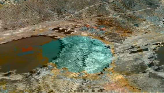 Bird's eye view of the Eye of the Inca