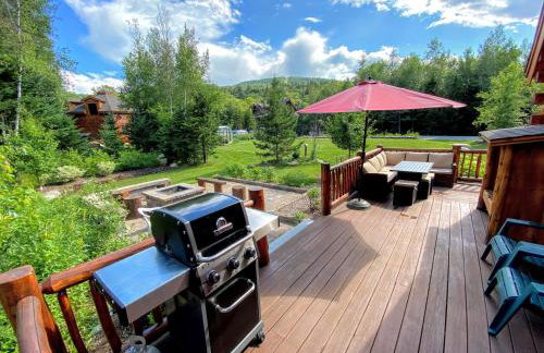 BC Log cabin with private beach river fire pit AC wifi onsite trails ski slope views - Foto 63