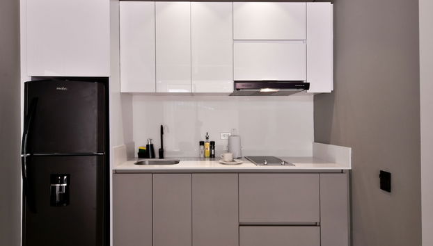 w Resplendent 1BR w Modern Balcony in Unicentro - Foto 3, Habitación