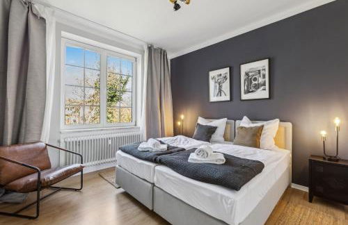 NASA Homes 4 Zimmer Altbauwohnung Zentral inkl Smart TV Netflix Garten - Foto 26