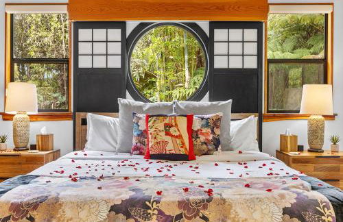 Volcano Tea House Cottage-SpaBath-HotTub-FirePlace - Foto 28