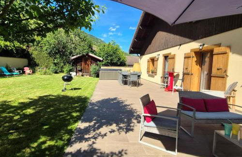 Chalet avec Jacuzzi, billard, jardin clos, proche Paradiski - Foto 45