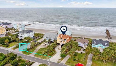 Oceanfront w/ Pool, Panoramic Deck Views, 5bdr Folly Ocean Breeze by Avantstay - Foto 5, Other