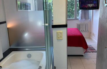 Studio Red Vidigal com Varanda, Vista Mar e Hidromassagem - Foto 16