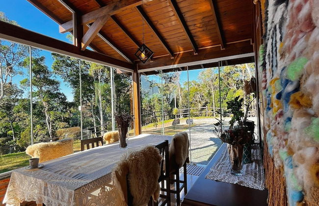 Recanto dos Pássaros na Serra em Rancho Queimado com Piscina Aquecida - Foto 10