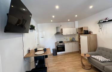 Gemütliches Studio-Apartment in Karlsruhe Neureut - Nähe Uni-KIT-Messe, Fußbodenheizung, Regendusche, Waschmaschine, Stellplatz - Foto 7