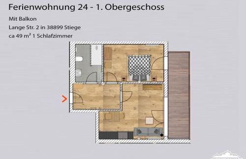 Auszeit-im-Harz Haus 5 Wohnung 24 - Foto 5