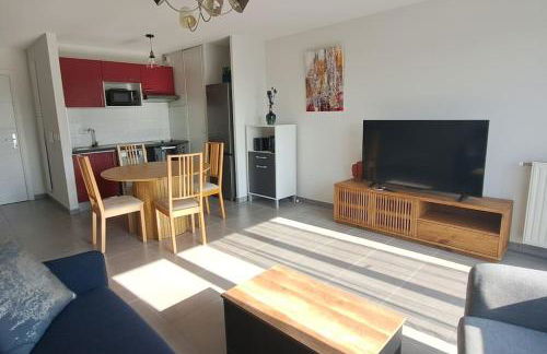 T2 Charmant, spacieux parking privé tram et metro - Foto 5