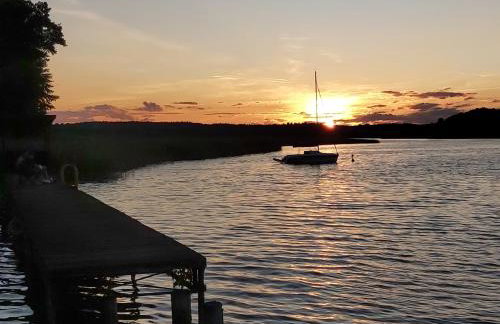 Leśne Zacisze Kretowiny 88 nad jeziorem Narie z własnymi pomostami apartamenty sezonowe lato - Foto 29