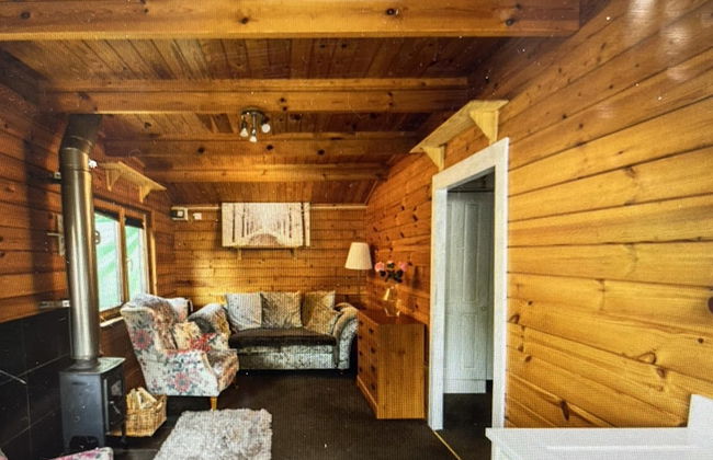 Beautiful 1-bed Secluded Cabin, With bar & Fire - Foto 10