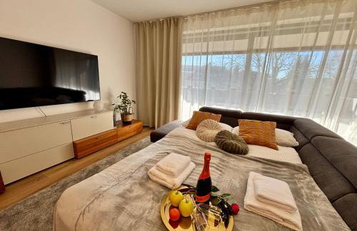 Olive Apartment mit Balkonen & Elektrogrill, 24h Self-Check-in, Free Parking, Netflix & WiFi, TOP Lage, Nähe KEM Kliniken - Foto 19
