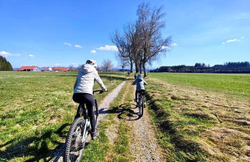 5Sterne Ferienwohnung im Fachwerk mit Bergblick in Alleinlage und großem Garten, Infrarotkabine - Foto 3