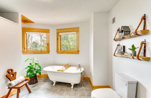 Mtn-View Deck Scenic Conway Log Cabin! - Foto 20