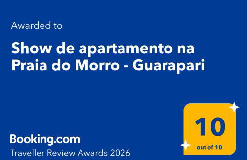 Show de apartamento na Praia do Morro - Guarapari - 3Q - Área externa com churrasqueira - 2 vagas garagem - Wifi - 100m da praia - ar condicionado - Foto 2