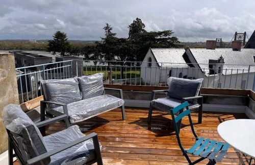 grand gîte terrasse vue Loire et château d'Ancenis - Foto 17