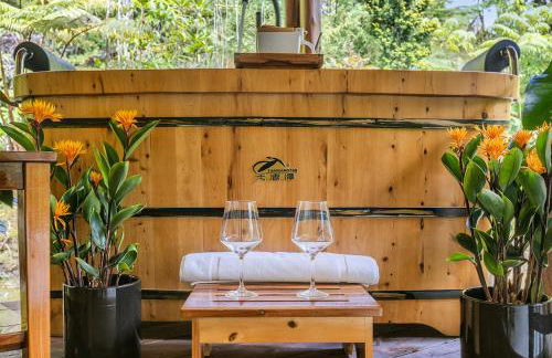 Volcano Tea House Cottage-SpaBath-HotTub-FirePlace - Foto 43