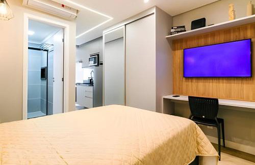 Studio Moderno com Piscina a 5 min a pé do Nubank Parque-901 - Foto 4