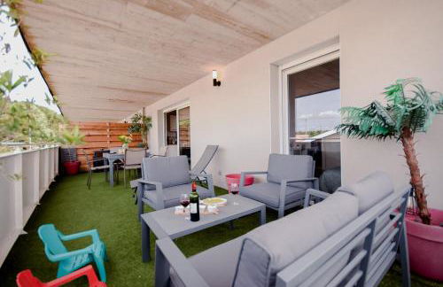 Lumimizan- Spacieux, grand balcon, wifi, lac et plage - Foto 25