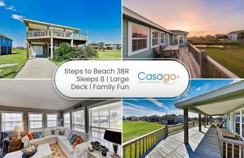 Escape Steps to Beach Large Deck Group Ready - Foto 1