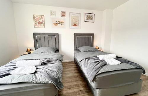 Zentrale City Ferienwohnung Essen 3 Zimmer Balkon Messe - Foto 37